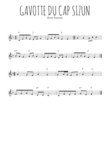 Gavotte du Cap Sizun, traditionnel